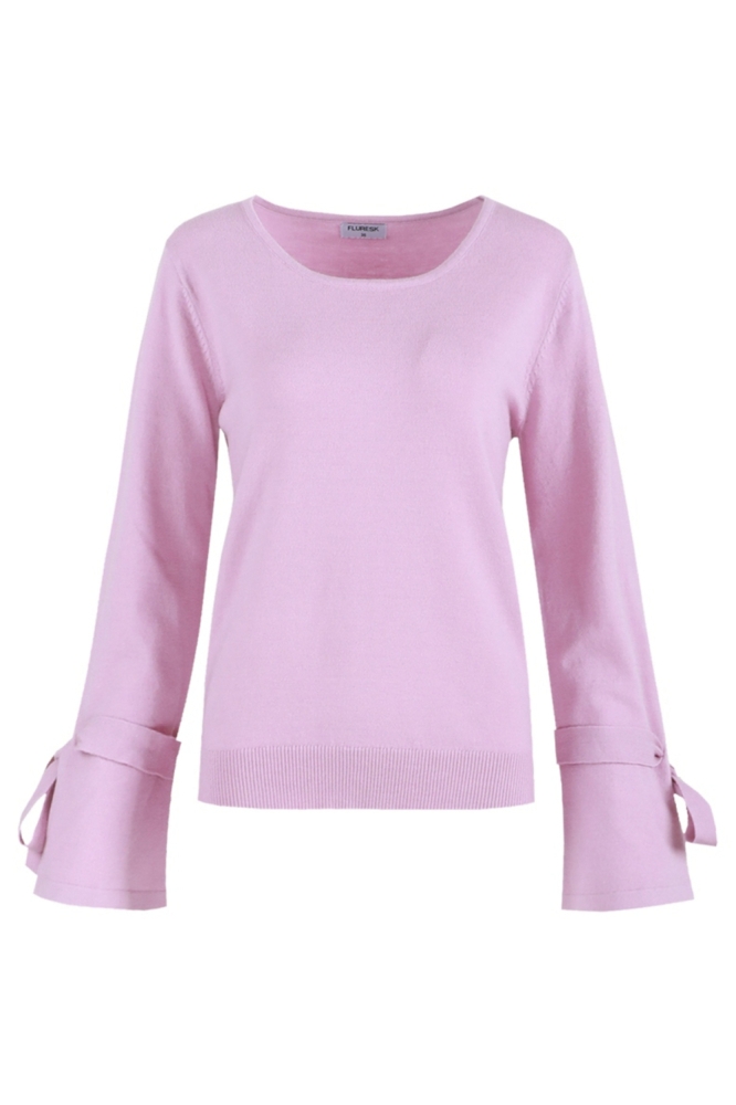 QUINTY KNIT SWEATER 25NLF02 829 DUSTY MAUVE